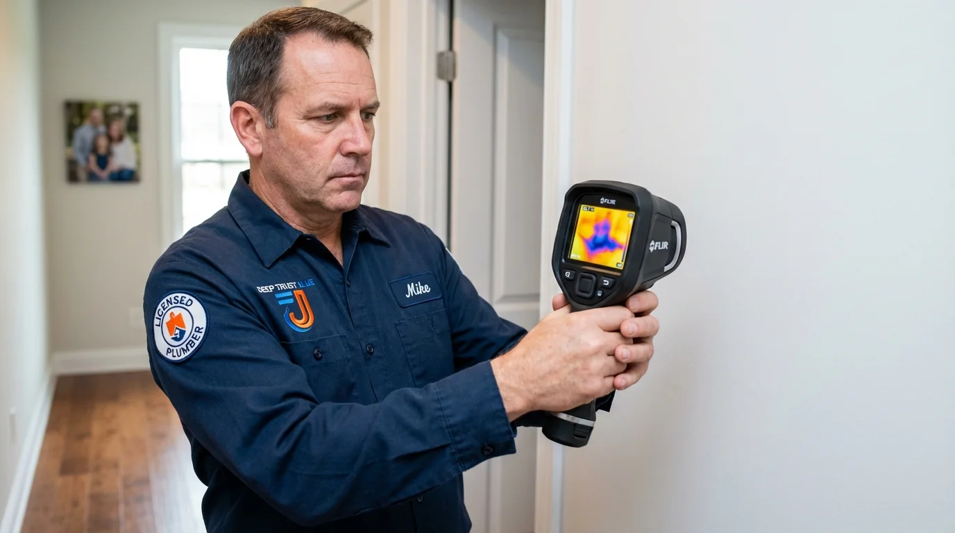 Thermal imaging leak detection by Johns Plumbing LLC in Harlan